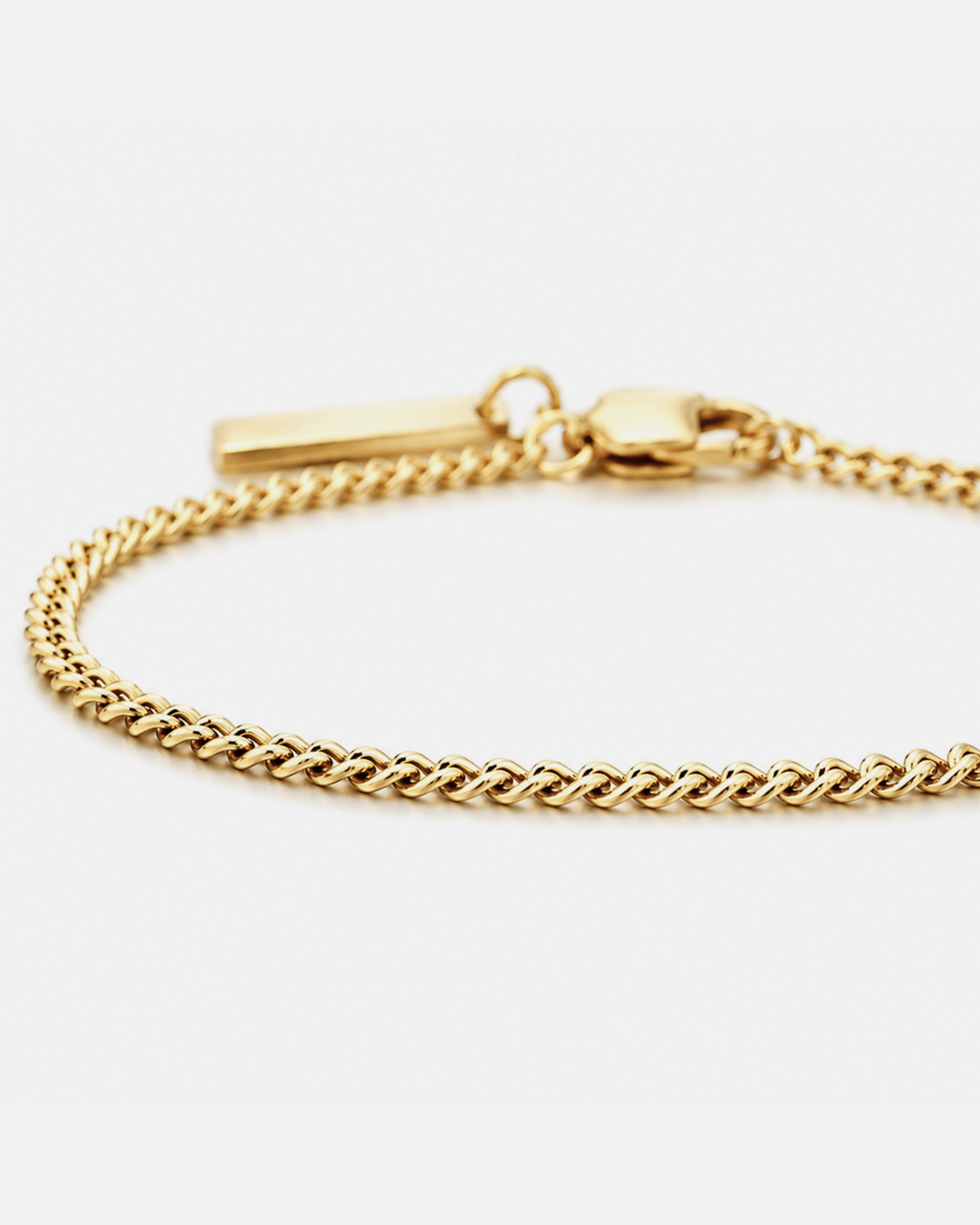 Minimal Curb Bracelet