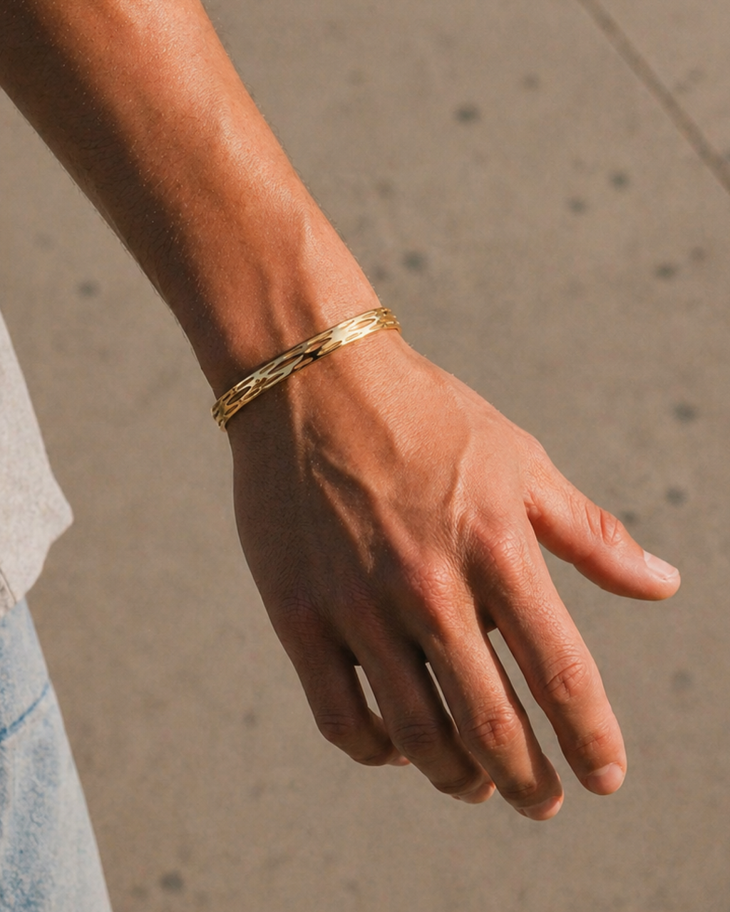 Textured Cuff Bracelet